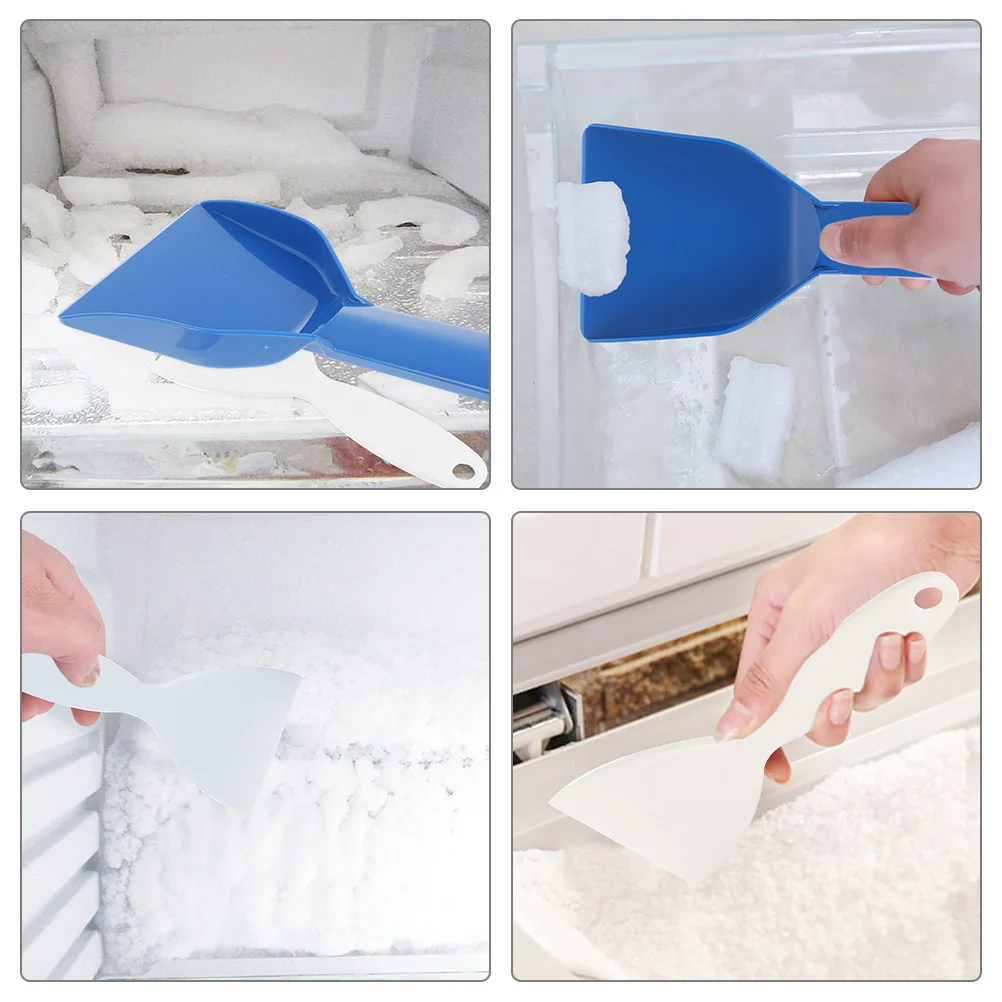 

4Pcs Refrigerator Ice Shovel Set Plastic Ice Remover Tool for Kitchen Car Snow Removal Frost Scraper Household Cleaning Utility