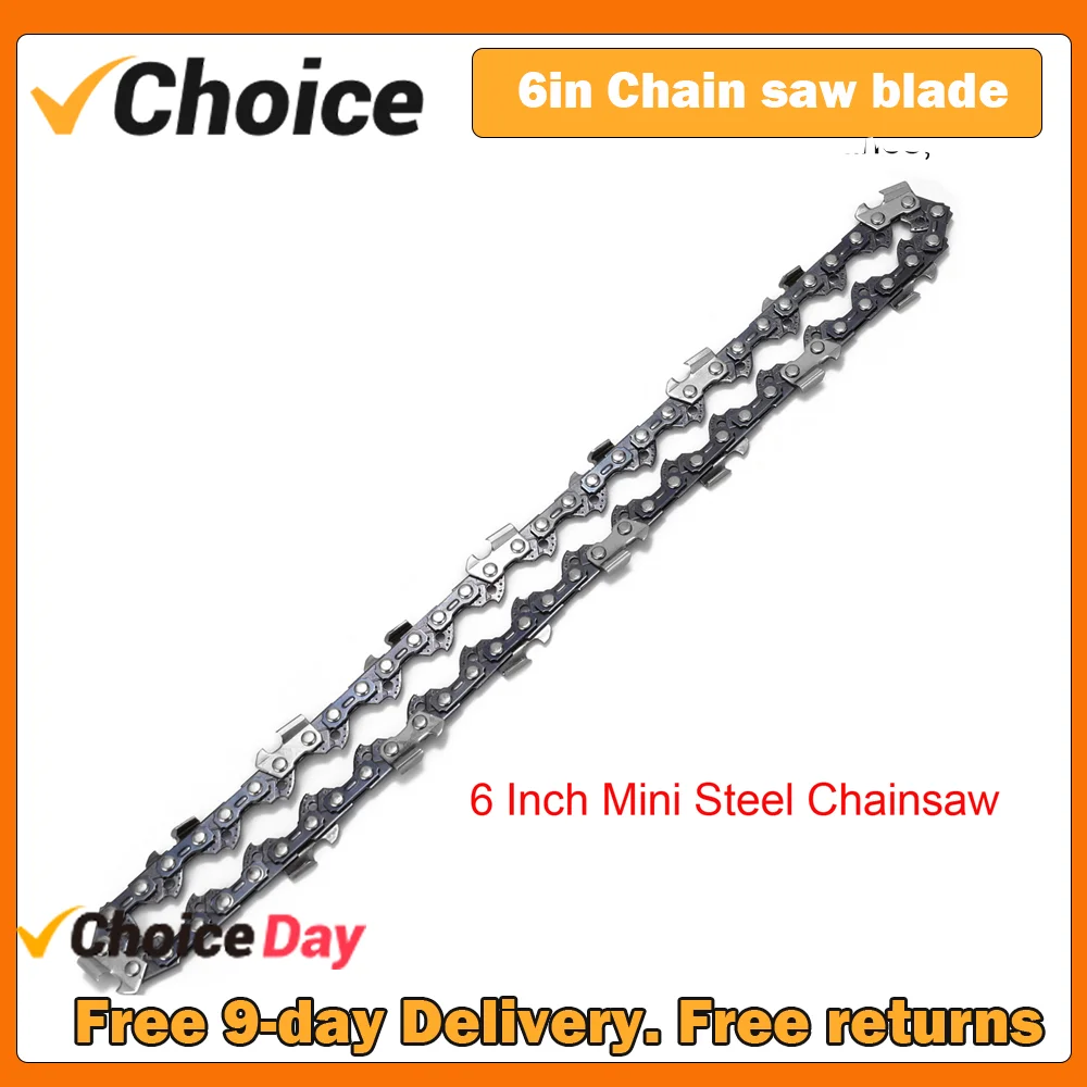 4/6/8 Inch Chains for 4/6/8 Inch Electric Saw Chain 6 Inch chainsaw guide plate Electric Chainsaws Accessory Chains Replacement