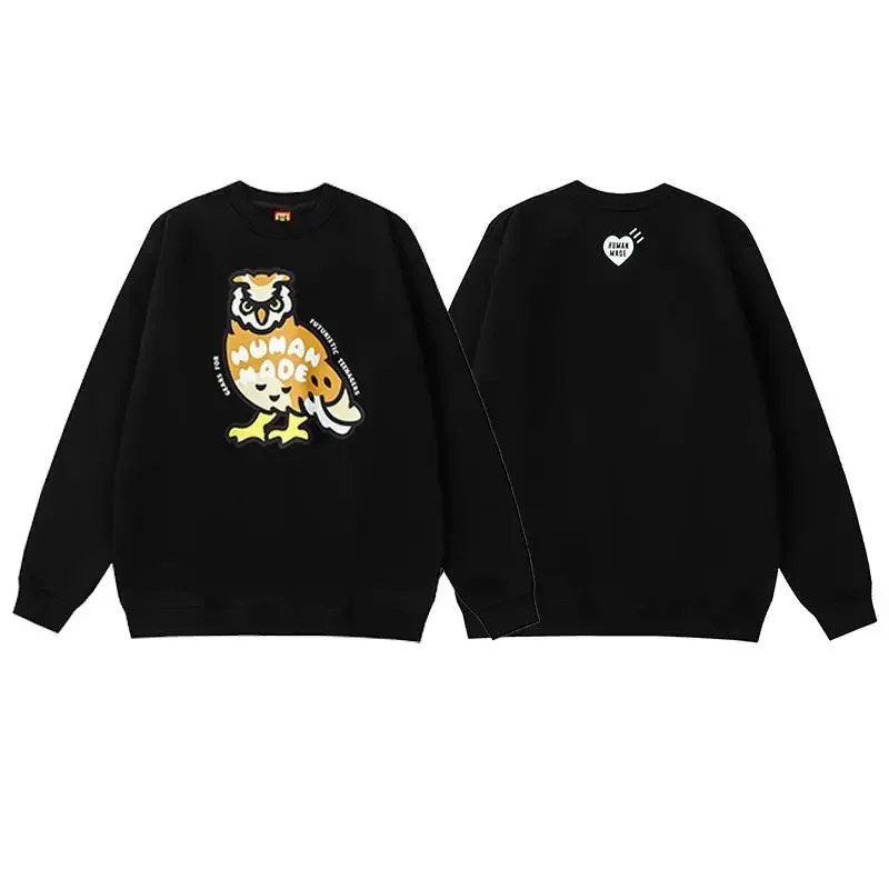 Trendy Brand Joint Polar Bear, Ape Head Heavy Loose Street Fashion Crew Neck Sweater for Men and Women