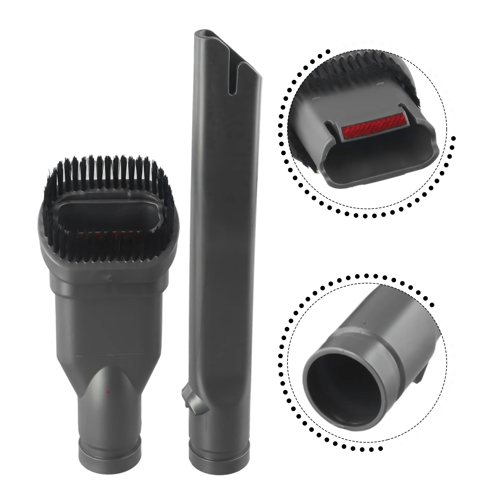 Vacuum Cleaner Brushes For Dyson DC58 DC59 V6 DC30 DC34 2 In 1 Wide Brush Crevice Tool Accessories Household Cleaning Tools