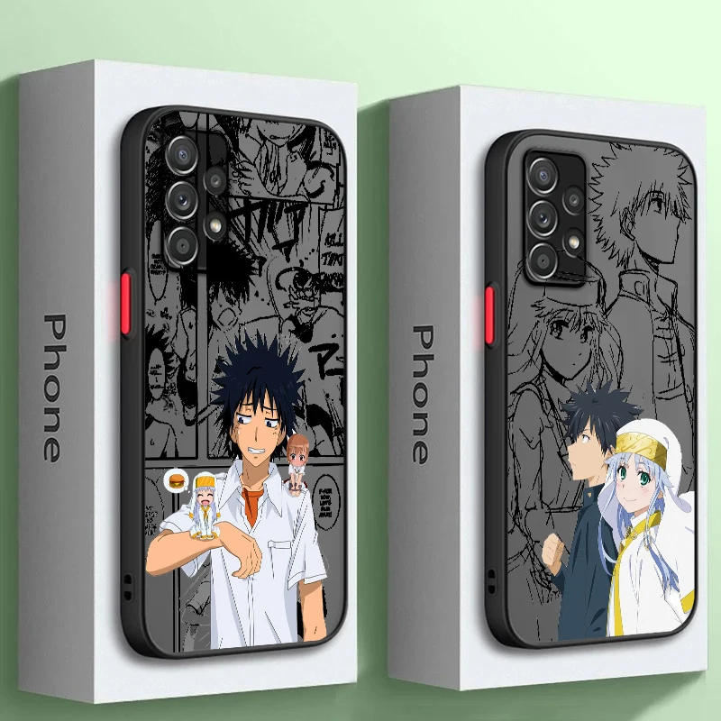 A Certain Magical Index Anime Frosted Translucent For Samsung A53 A52 A33 A32 A51 A71 A21S A13 A73 A50 A22 A12 5G Soft