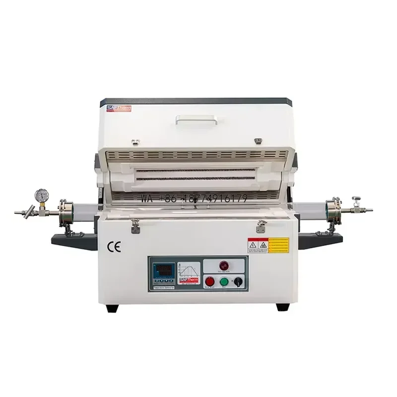 wmwmnu Split Tube Furnace 1600C High Temperature Vacuum Atmosphere Quartz Glass Lab Tubular Heating Equipment Wholesale
