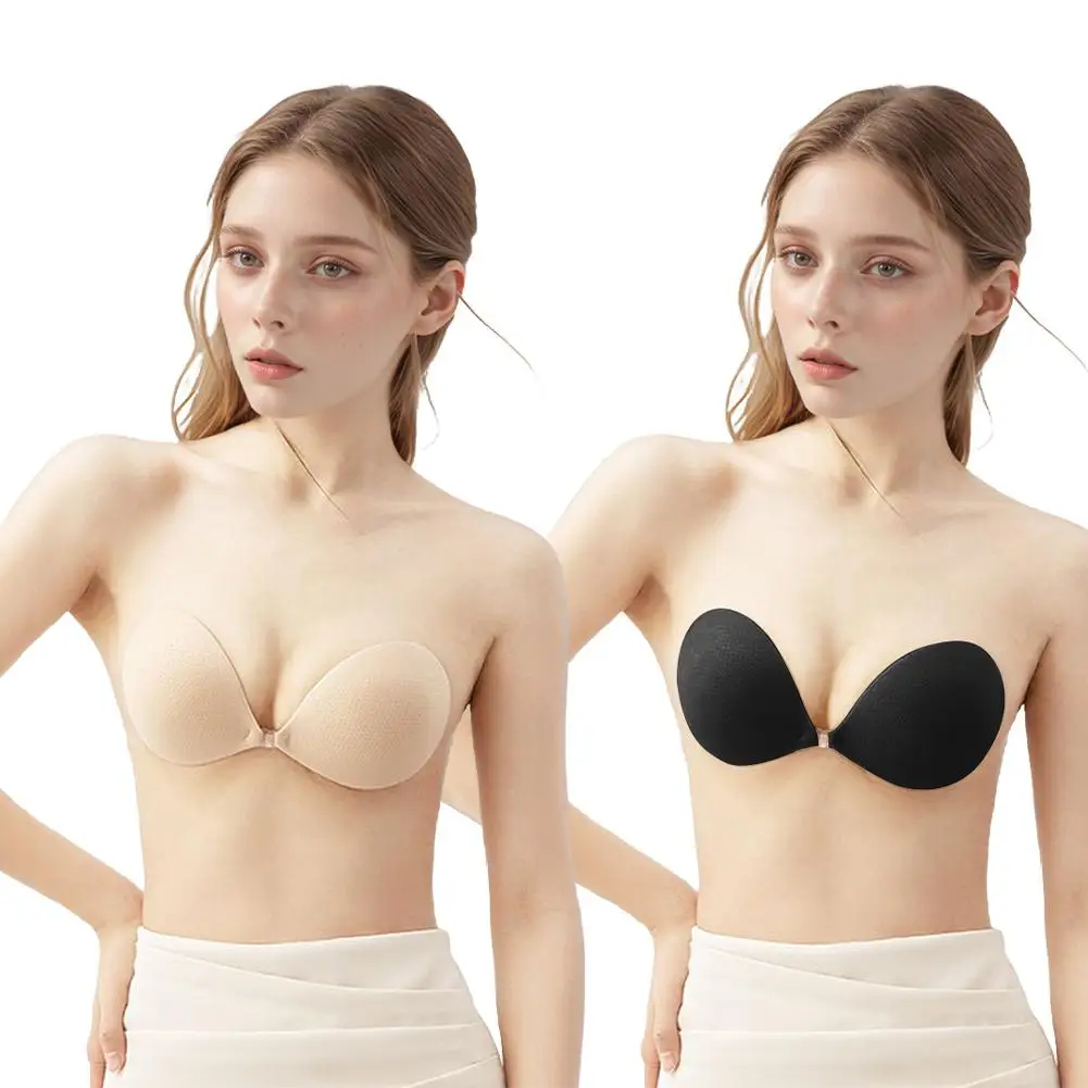 Sujetadores sin tirantes para mujer, ropa interior ultrafina, antideslizante, Invisible, sin costuras, para vestido de novia con hombros descubiertos