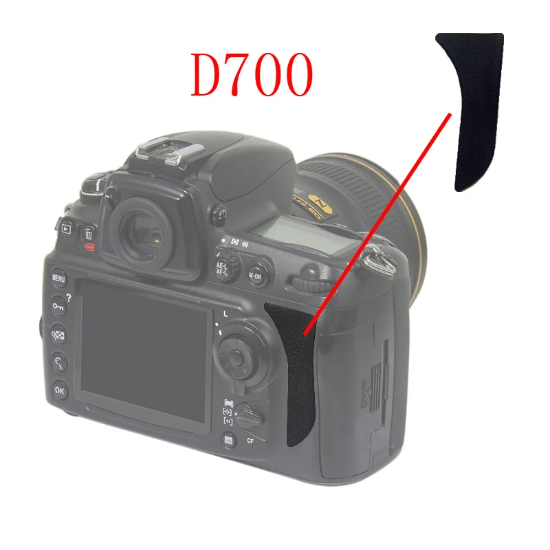 For Nikon D80 D90 D600 D610 D700 D800 D800E D810 Thumb Rubber Back cover DSLR Camera Replacement Unit Repair Part