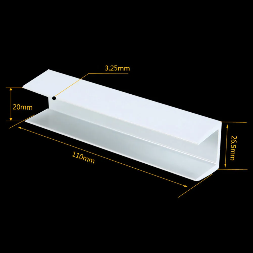 6Pcs Easy Install PVC Baby Gate Groove Reinforcement for Door Fence Stability Dog Gate Support Feet Secure Indoor Safety
