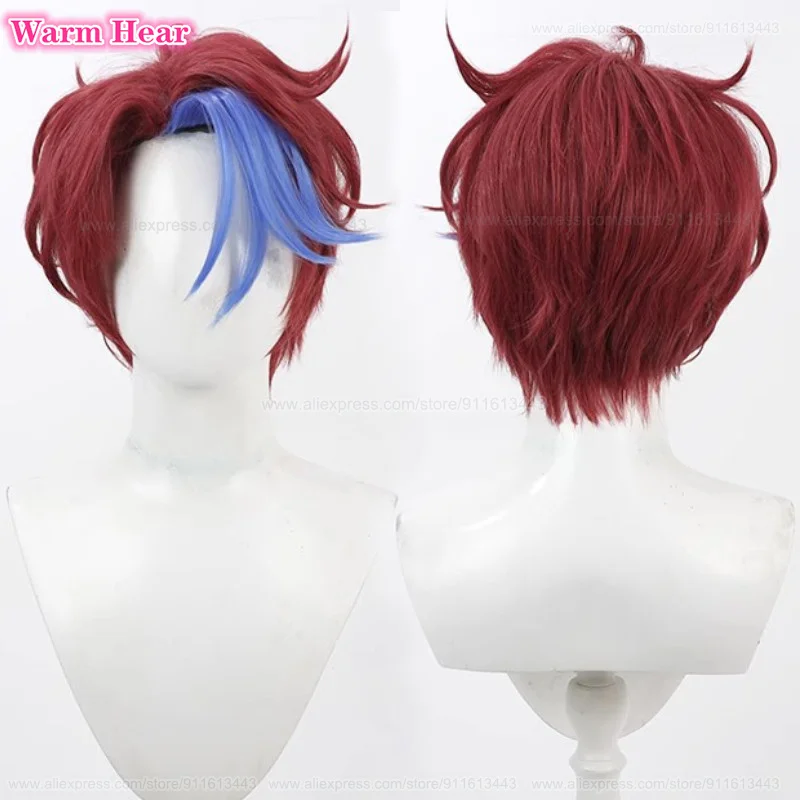 Game ES Nice Arneb Thunder Synthetic Unisex 30cm Mixed Color Cosplay Anime Wig Nice Heat Resistant Hair Halloween Party Wigs