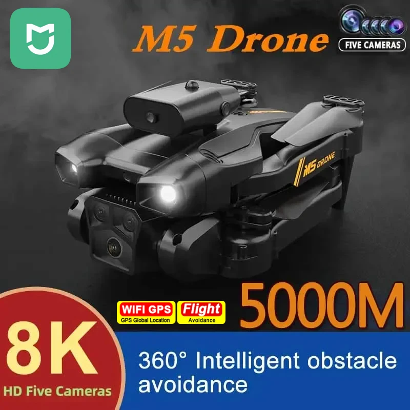 

MIJIA M5 Drone 8K 5G Professional HD Aerial Photography Dual-Camera Omnidirectional Obstacle Avoidance Drone Aerocraft Toys