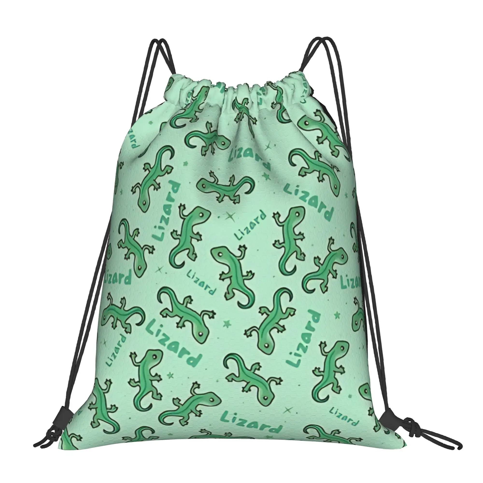 Lizard Lizard Lizard Lizard Lizard Portable Hiking Riding Gym Drawstring Storage Sporty Backpacks
