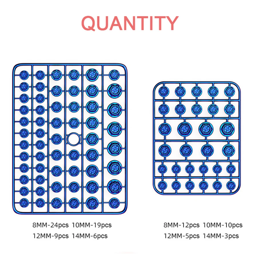 غطاء ديكور برغي عالمي للدراجات النارية يمنع البراغي من الصدأ، غطاء برغي متعدد الألوان للدراجات النارية