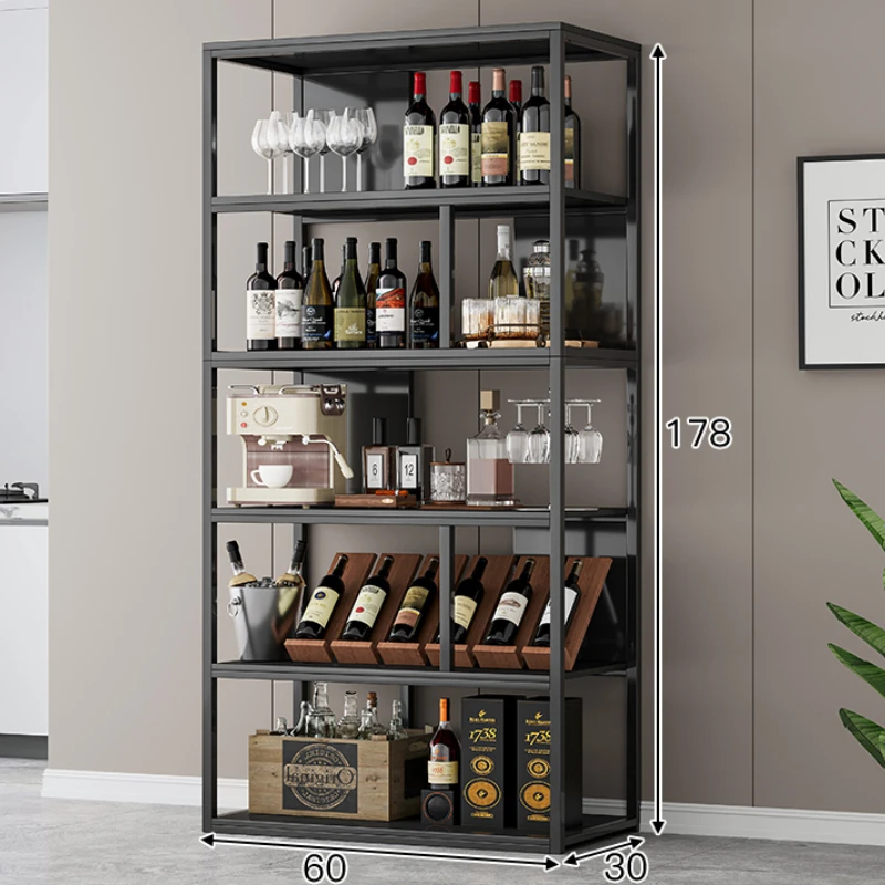 

Wine Cellar Bar Cabinet Luxury Showcases Drinks Liquor Display Shelf Outdoor Corner Open Cabinets Rack Beer Home Accessories