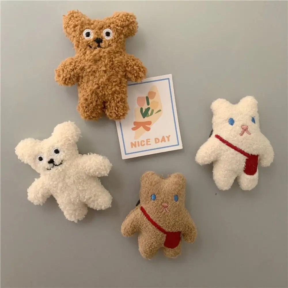 2 pezzi cucina decorazioni per la casa simpatico cartone animato magnete 3D peluche decalcomanie adesivo frigorifero orso adesivo frigorifero