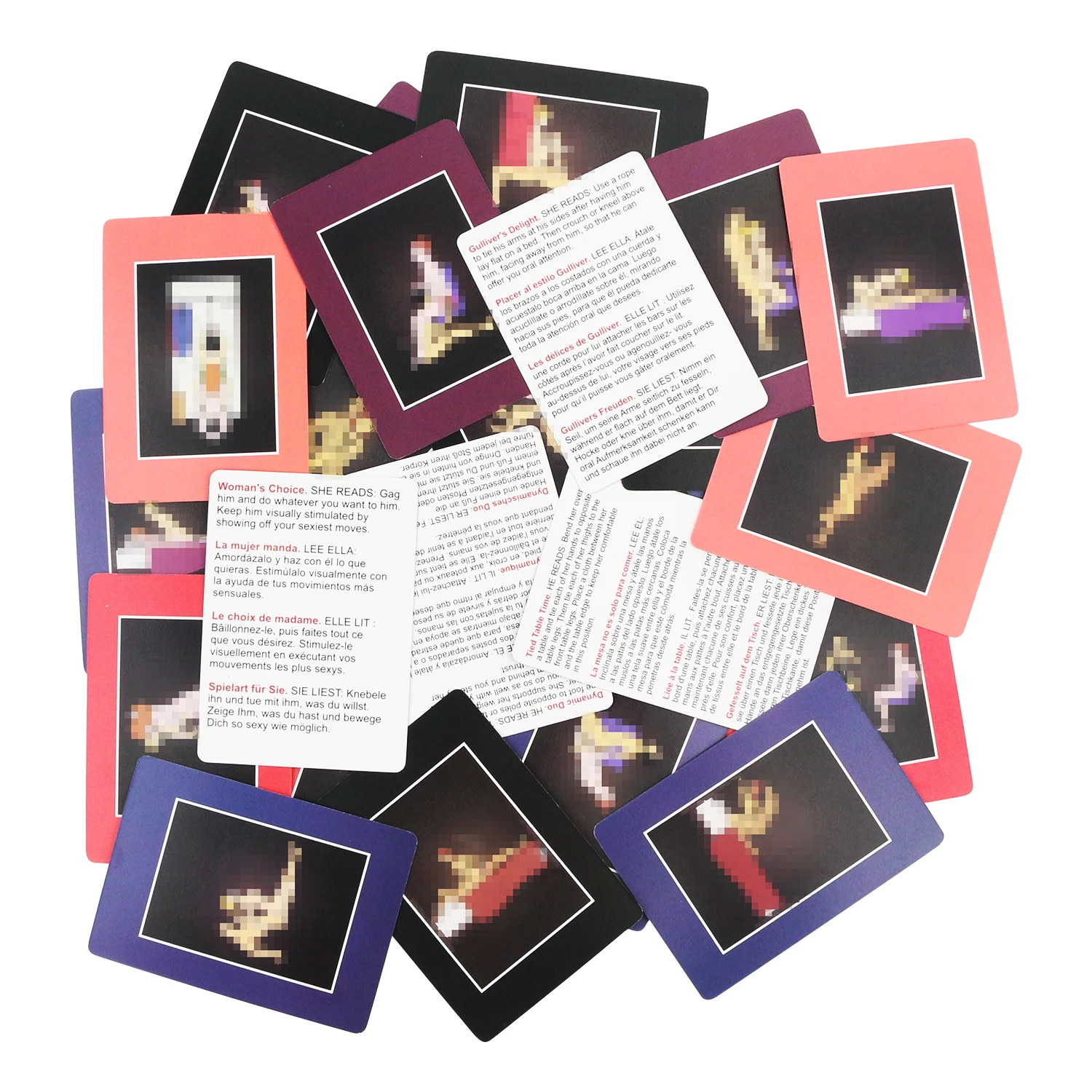 لعبة بطاقات الموضعية الجنسية، 50 تجربةًا وعشاقًا مختلفًا، لعبة بطاقات للبالغين تجعل ليلة التاريخ