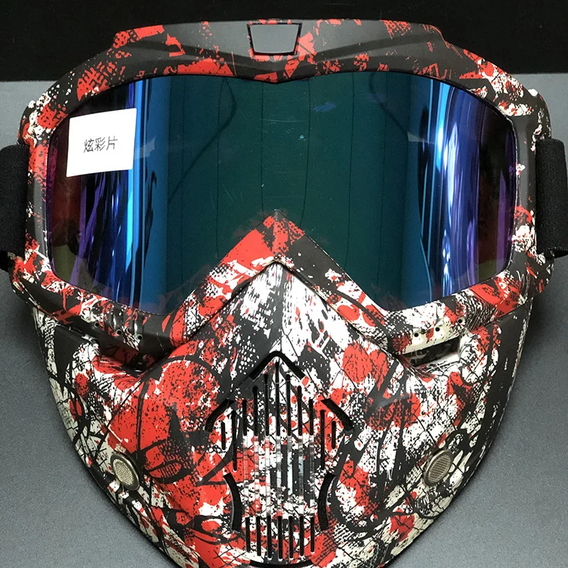 

​​Helmet Goggles Motorcycle Riding Face Mask Dust Proof Outdoor Protective Bestseller​