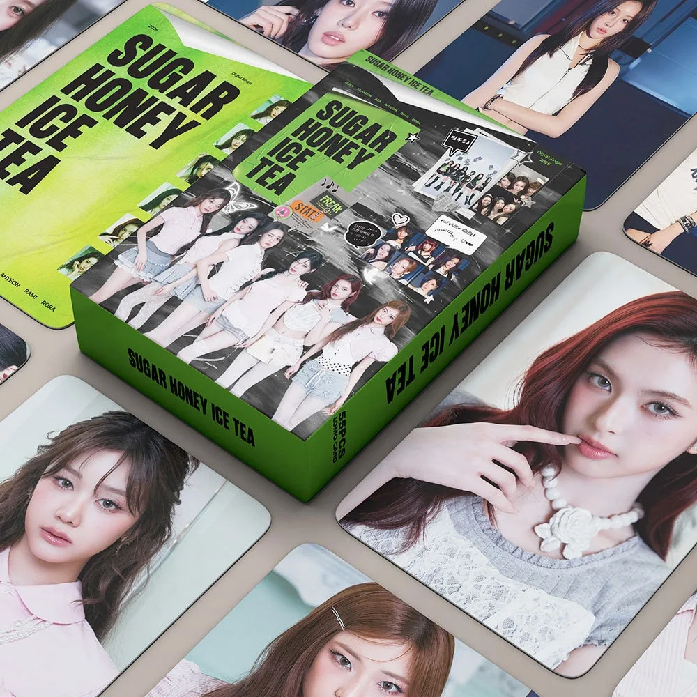 55/92PCS Korean Hot Idol New Ablum "SUGAR HONEY ICE TEA" Photocards RUKA AHYEON RORA PHARITA RAMI ASA CHIQUITA HD Lomo Cards view 4