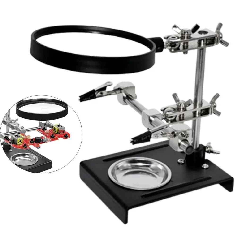 Third Hand Soldering Station for Electronic Repair Circuit Board Welding