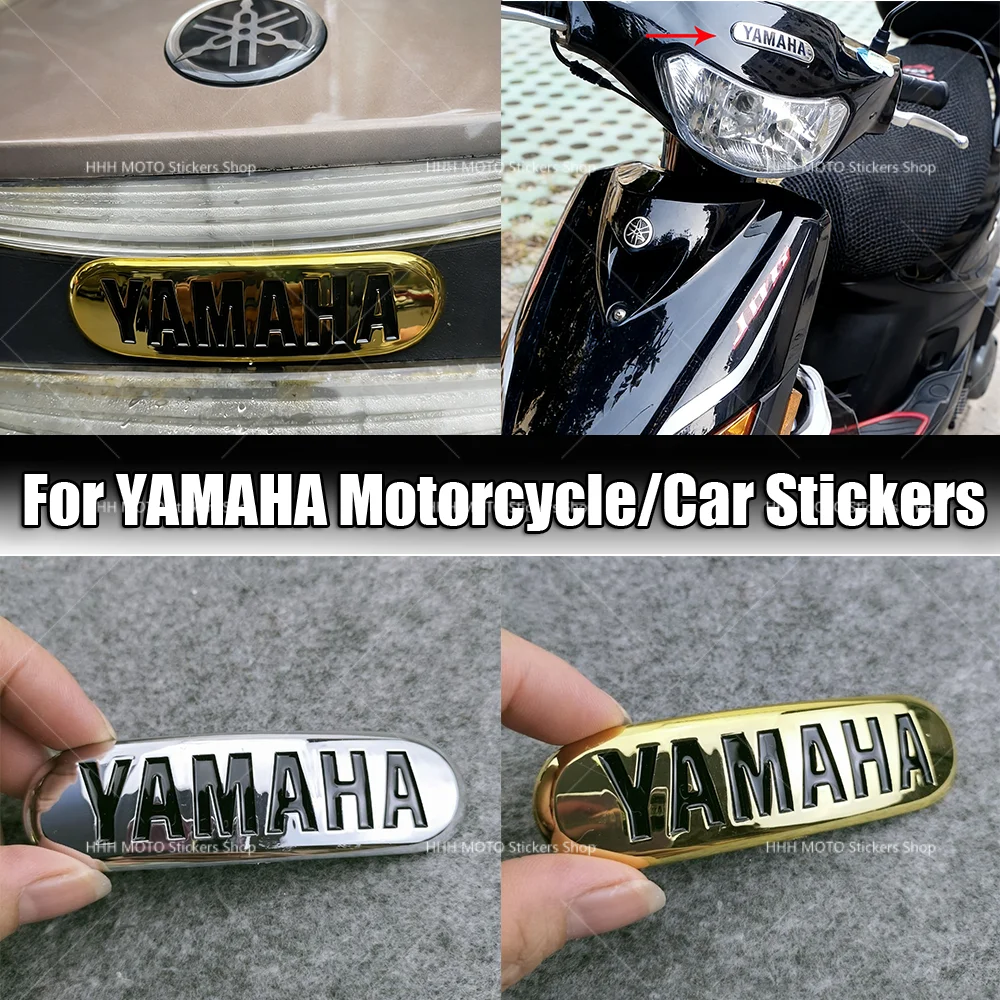 Curved Surface Electroplated Curved Emblem Sticker Motorcycle Front Decor Modification for Yamaha Lingying 125