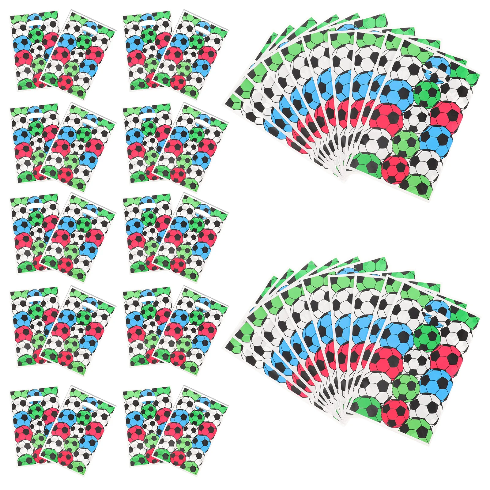 50 Pcs Snack Bags Football Gift Wrapping For Presents Big Small Love Packing Pouch