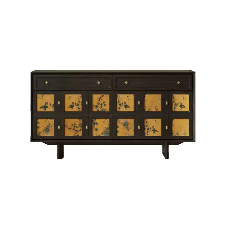 

The entrance of the chest of drawers stores fragrant cloud yarn tea small apartment retro six-bucket solid