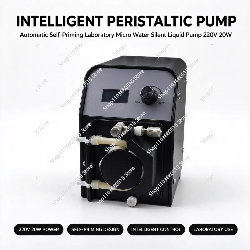 Intelligent Peristaltic Pump 220V 20W Self Priming Micro Liquid Silent Transfer Pump For Laboratory Liquid Handling Use