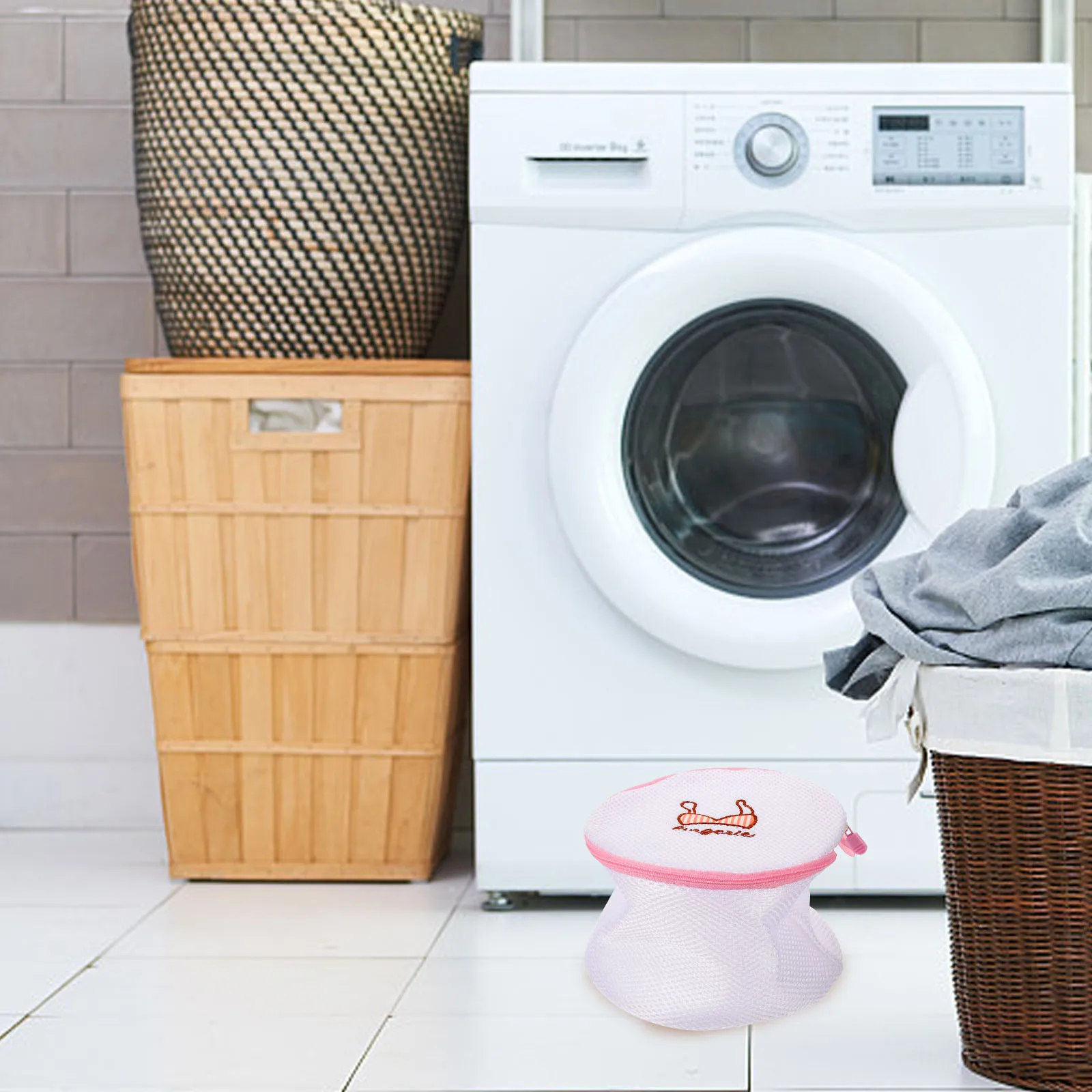 

3 Pcs Mesh Laundry Bag Delicate Clothes Lingerie Safe Washing Storage Travel Organization Protect Underwear Bras