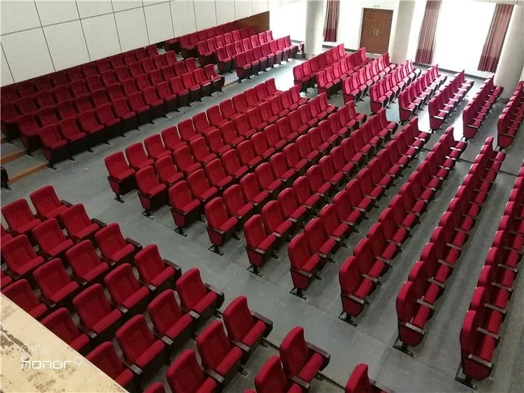 Chaise de salle de conférence avec bureau, chaises de conférence avec tables pour théâtres