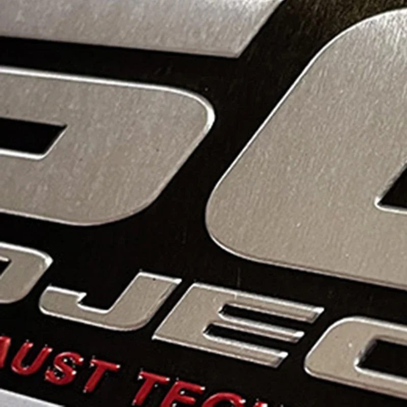 Motorcycle Car Scooter Modified Accessories Aluminum Alloy Exhaust Pipe Decal Decoration High Temperature Metal Sticker