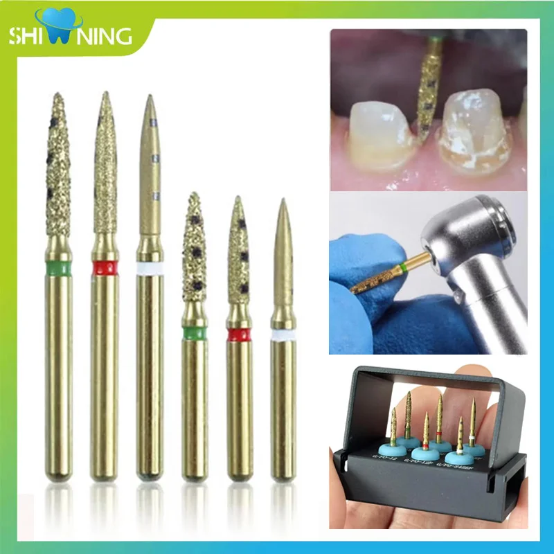 

Dental Preparation Bur BOPT Vertical FG7906 Dental Preparation Restoration Kit Full Crown Restoration Dental Tools