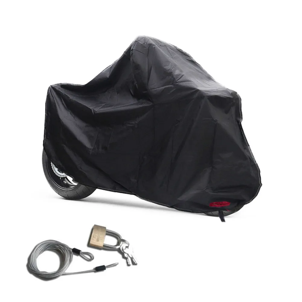 

210D Oxford Waterproof Motorbike Cover Dust-proof UV Protection Indoor Outdoor Scooter Motorbike Rain Cover With Lock-Holes