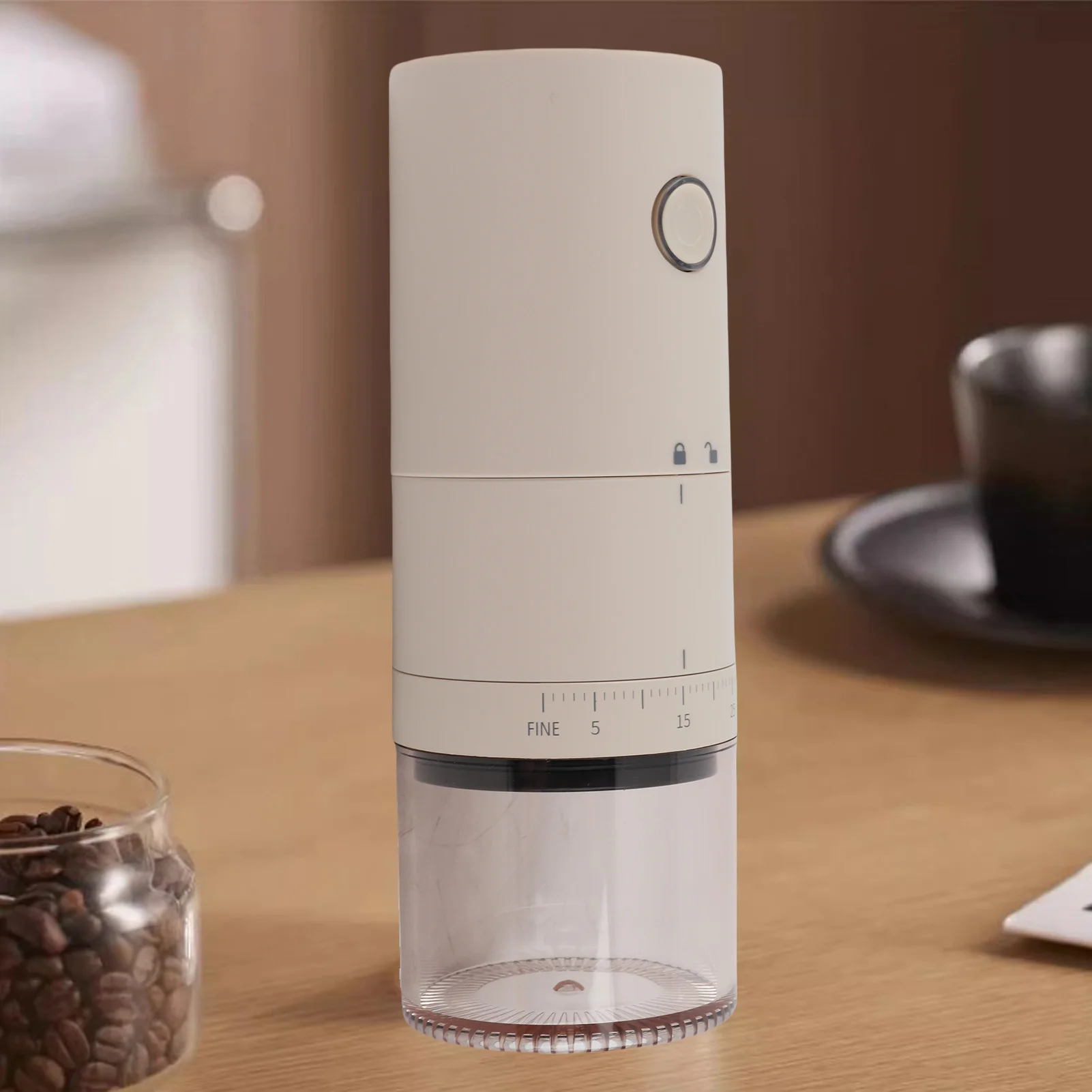 

Electric Coffee Grinder 38 Gears Adjustable Electric Burr Coffee Grinder USB Rechargeable ABS SUS Food Grade Portable for Home