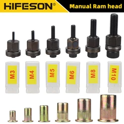 21pcs Hand Rivet Nut Head Set Rivet nut tool Manual Riveter Rivnut Tool Accessory for Nuts M3 M4 M5 M6 M8 M10 M12 Simple install