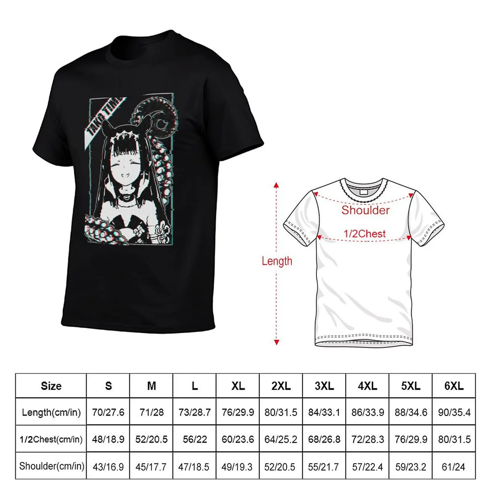 Ina Hololive In Glitched T-Shirt Big Size Daily Wear T-Shirt