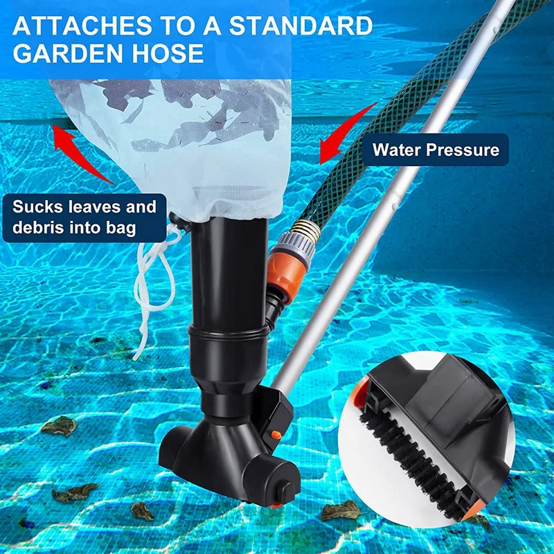 Набор инструментов для очистки бассейна, щетка для пылесоса, пружинная щетка для пылесоса, инструмент для пылесоса