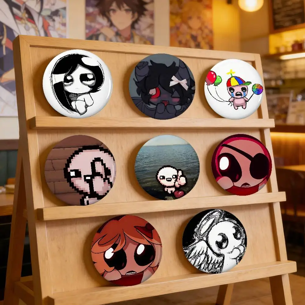 The Binding Of Isaac Badges Peripheral Lapel Pins Tinplate Round Brooch For Shoulder Bag Accessories Souvenir Gifts