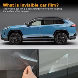 for Toyota Rav4 2019-2024 Car Door Triangle Protective Film PPF TPU Refit Door Sills Sticker Transparent 8.5mil Precut