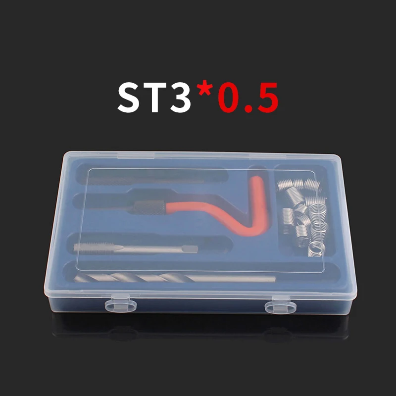 

1pcs ST Steel Wire Thread Lnsert Special Teeth Lnsert And Tap Lnstallation Tool Set With Tapping Thread Sheath