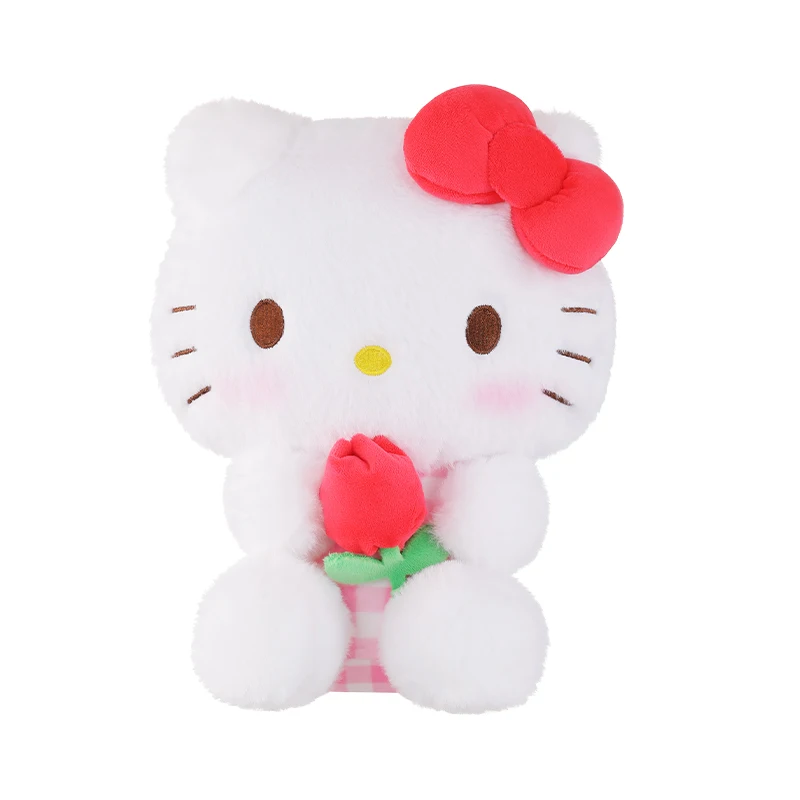 Jouet en peluche Kuromi My Melody Anime pour filles, Sanrioed Cartoon, Bouquet Kawaii Coussins, Ornements au beurre, Accessoires pour cadeaux de vacances