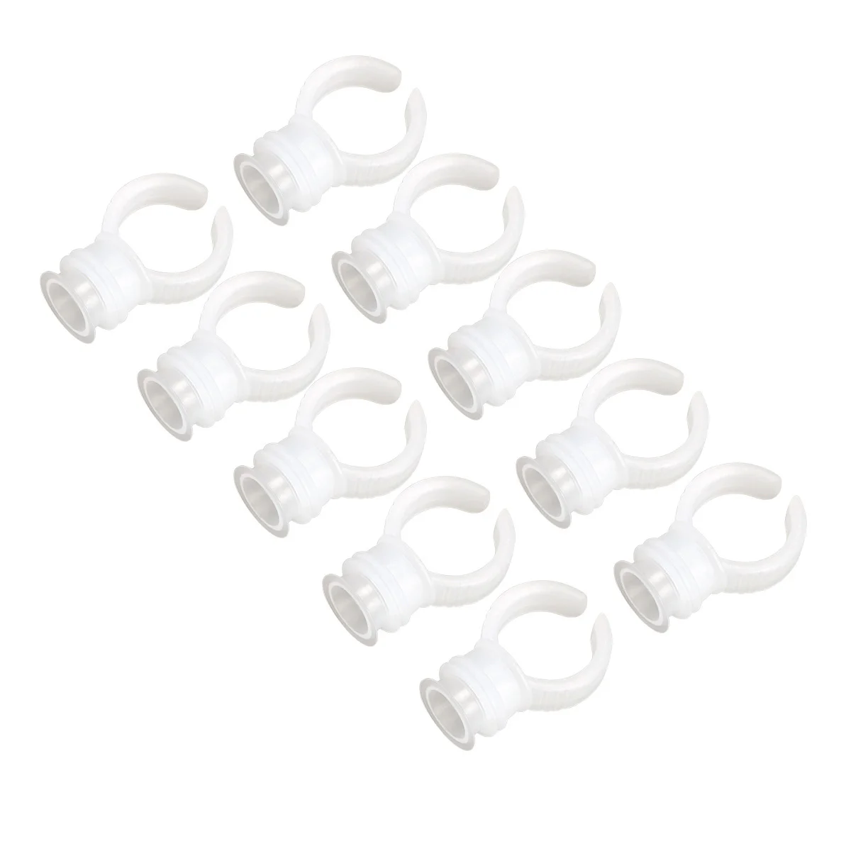 200 قطعة أكواب حبر وشم الحواجب حاملات حلقية للاستعمال مرة واحدة حاويات صبغ شفافة لتطبيق الرموش #4