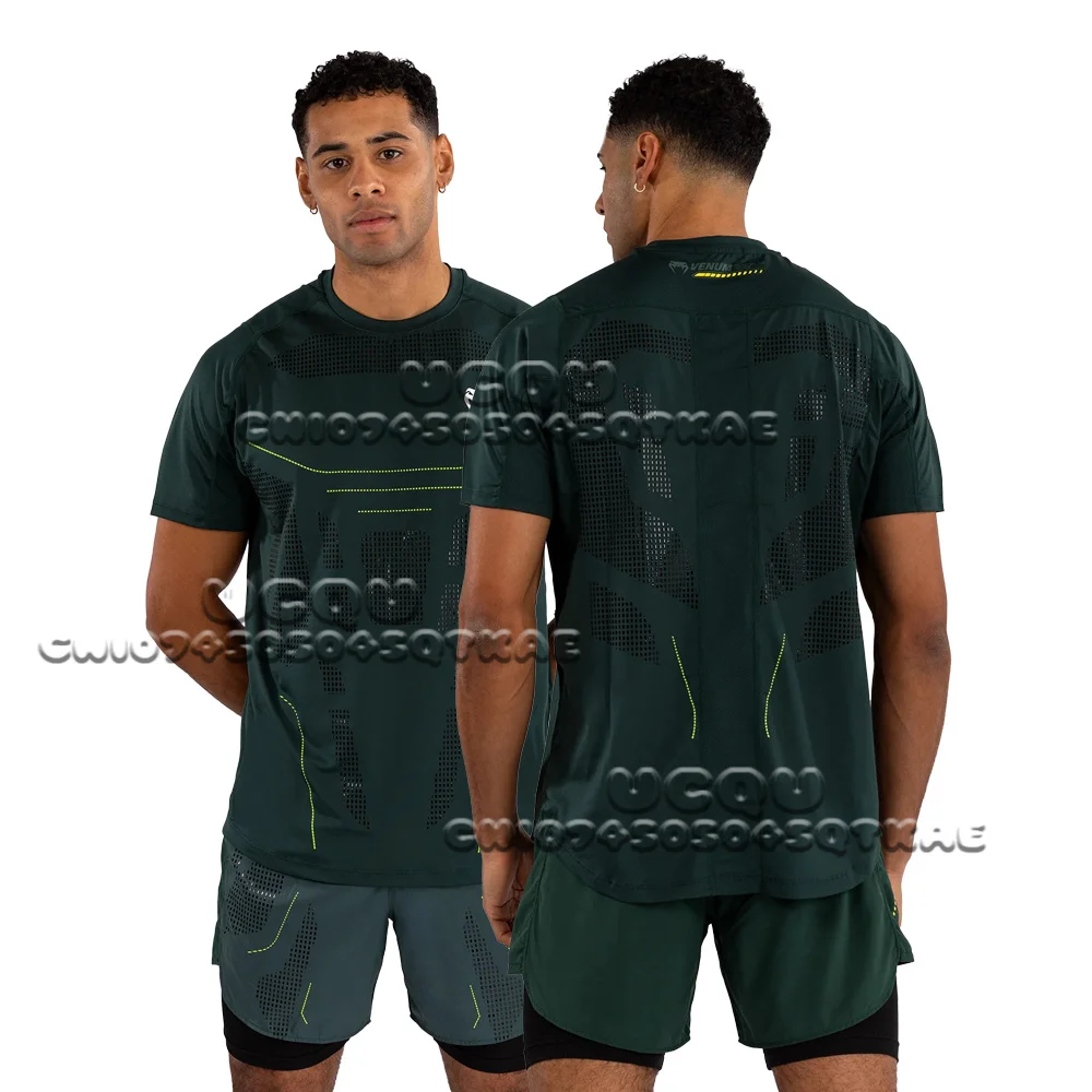 

2025 New Men Women Fighting Boxing Combat V-enum Technical 3.0 T-Shirt Breathable Quick Drying Sweat Absorbing Loose Sports Top