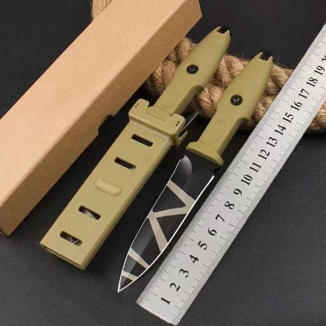 Exr الروماني القنصل مستقيم شفرة مثبتة سكين N690 شفرة النايلون الألياف الزجاجية مقبض التكتيكية الصيد EDC أدوات إنقاذ السكاكين هدية #3