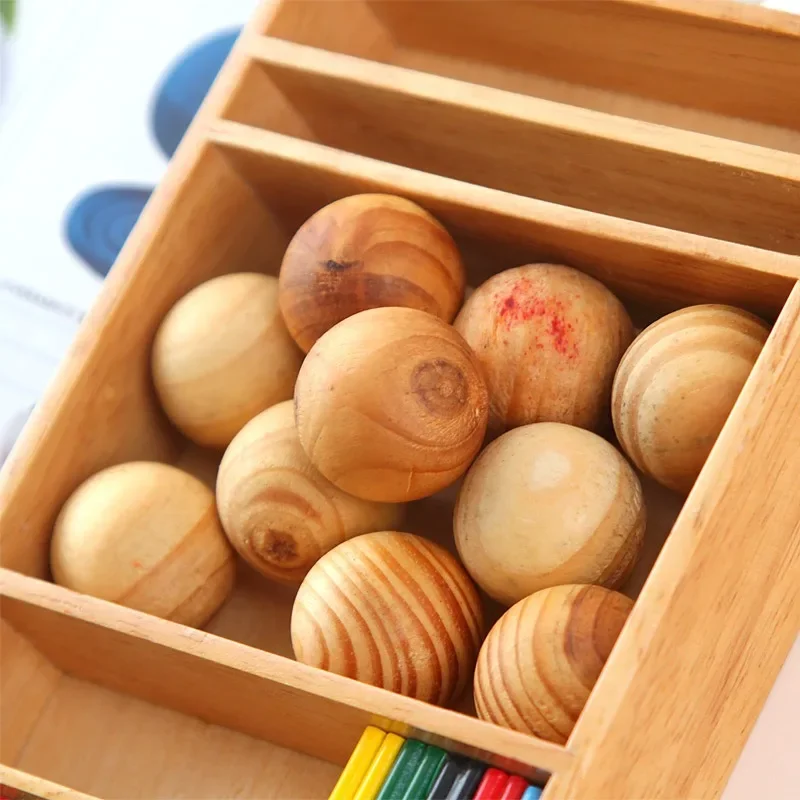 Wardrobe Camphor Ball Bead Wooden Ball Wardrobe Odor Removal Ball