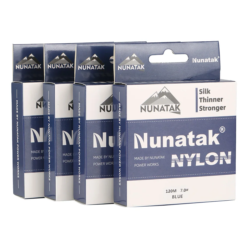 2024 NUNATAK New Nylon Fishing Line Full 120M Japan High Quality Monofilament Carp Line White Blue Green Nylon Sea Fishing Line