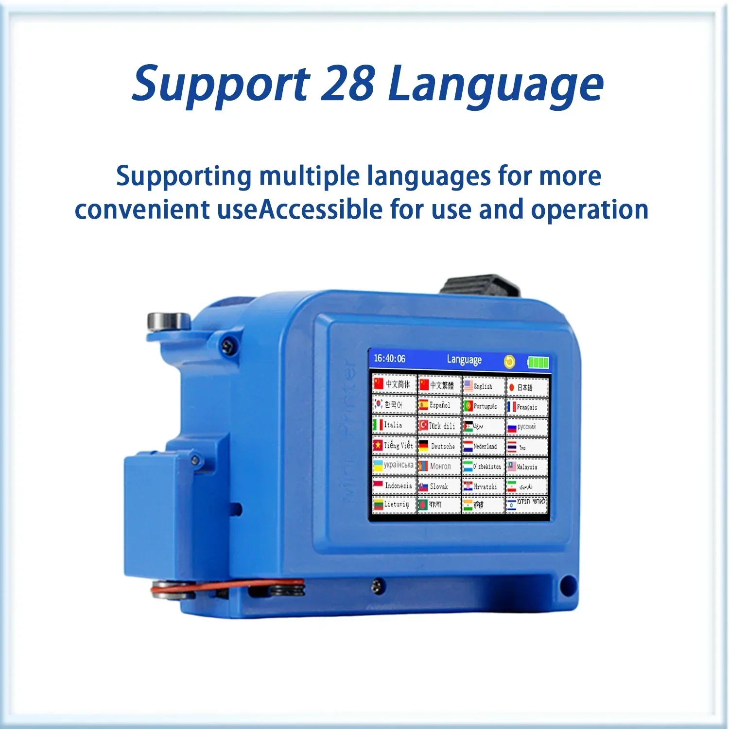 DCODE DC11 12.7/25.4 مللي متر طابعة صغيرة محمولة طابعة نافثة للحبر محمولة غير مشفرة QR الباركود صورة شعار آلة ترميز التاريخ