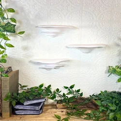 Mushroom Shelves Floating Shelf Cottage Core Wall Decor Unique Decoration Hanging Shelf for Home Living Room Bedroom Kitchen Gif
