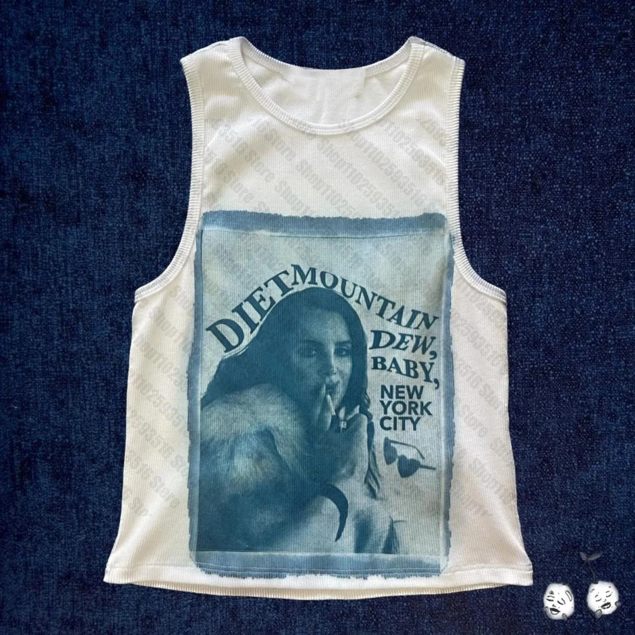 90s Streetwear Hip Hop Retro Print Ribbed Tank Streetwear Trendy New Model personality Clothes Year round clothing Unisex soft