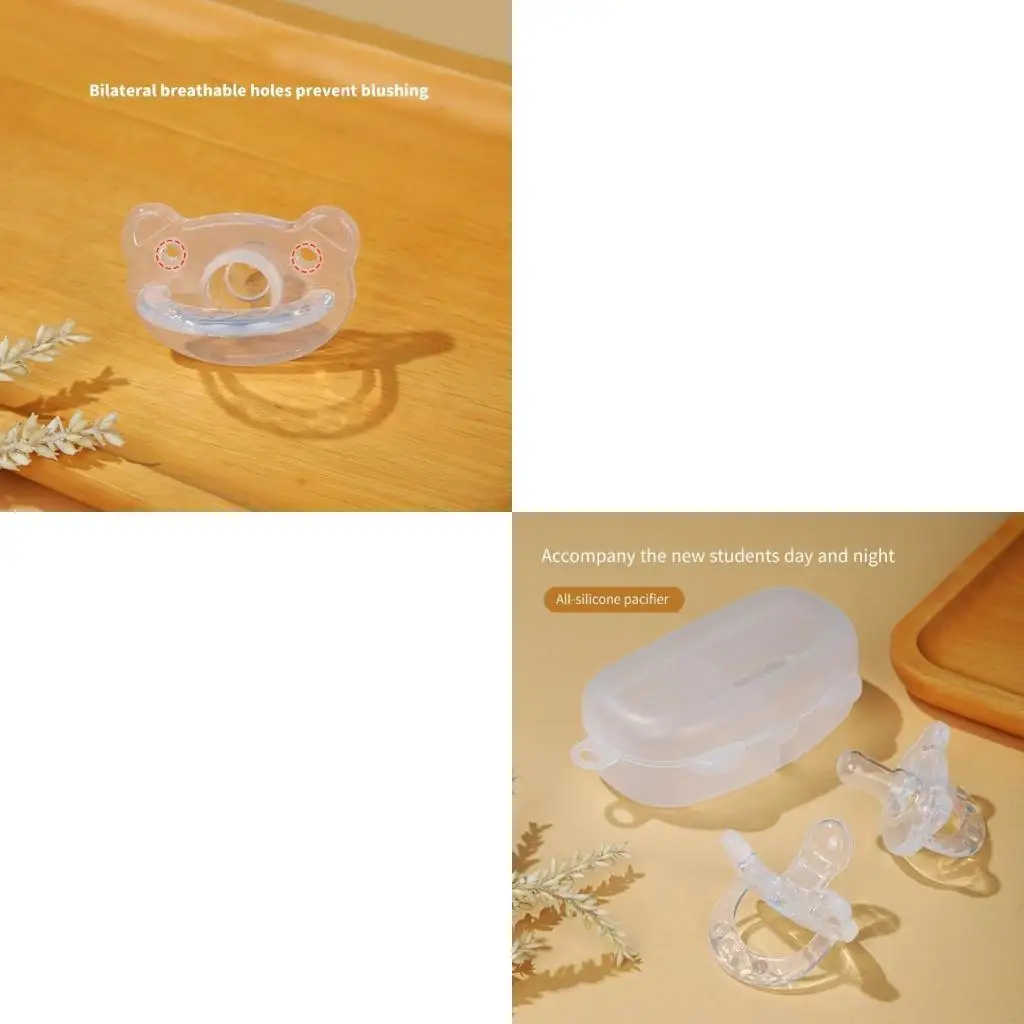 

Soothing Pacifier+Box for Newborns Dummy Nipple Design for 0 to 18 Months Baby