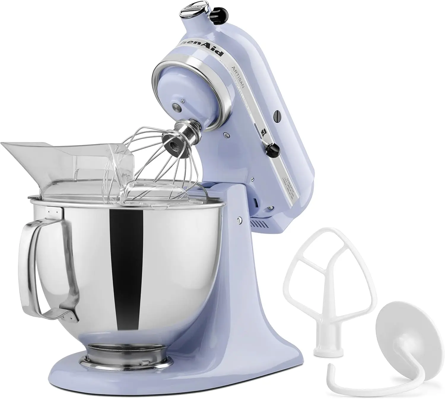 Artisan Series 5 Quart Tilt Head Stand Mixer with Pouring Shield KSM150PS, Lavender Cream