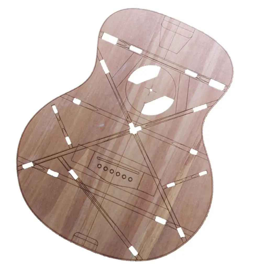 

32inch Wooden Folk Guitar Body Template OM Guitar Making Mold Luthier Tool