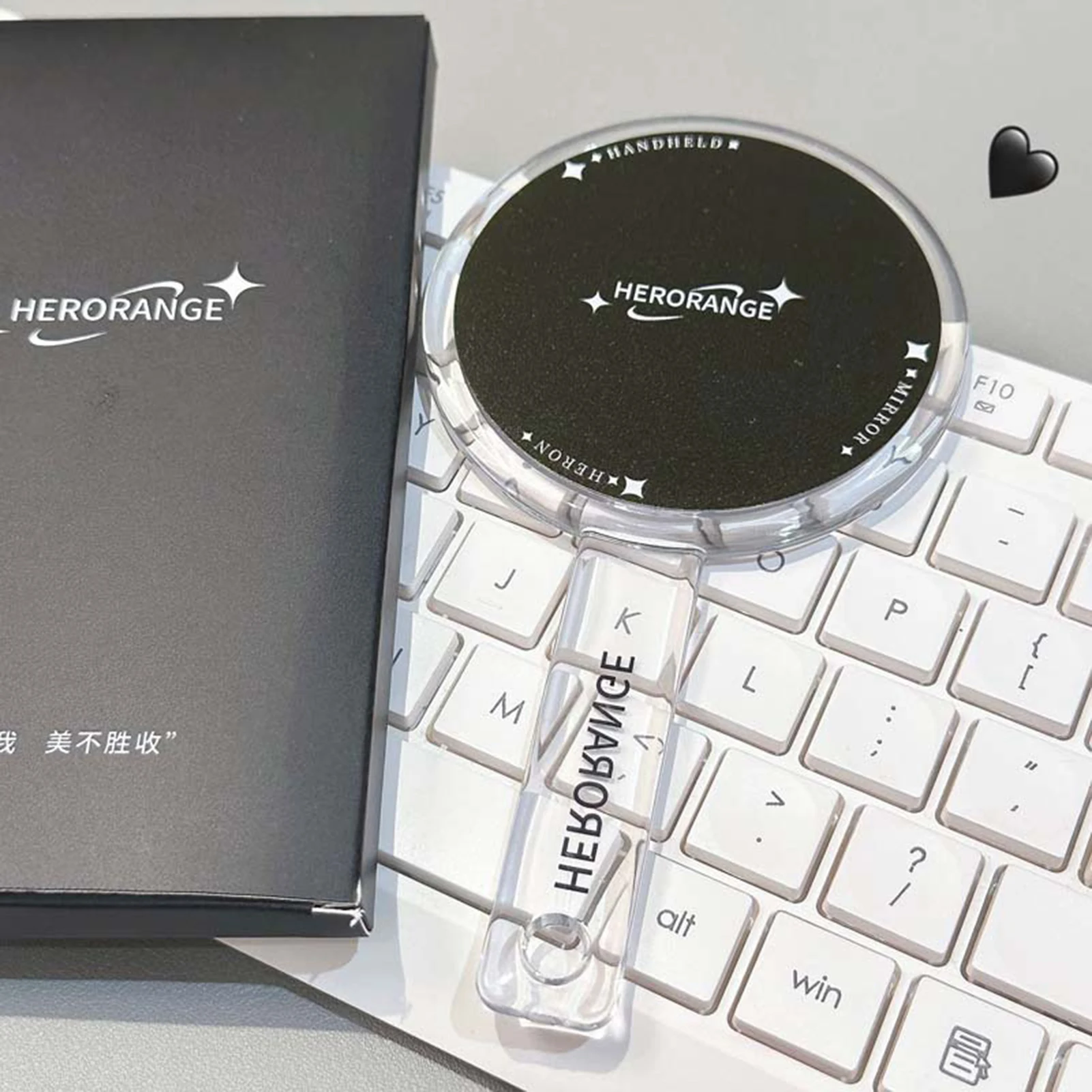 Espelhos de maquiagem portáteis para mulheres bonito espelho compacto portátil com alta clareza para meninas acessórios cosméticos de viagem