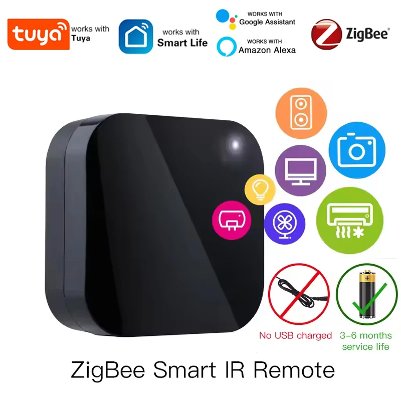 

MOES Tuya ZigBee 3.0 Smart IR Remote Control Universal Infrared Remote Controller for Smart Home Works With Alexa Google Home