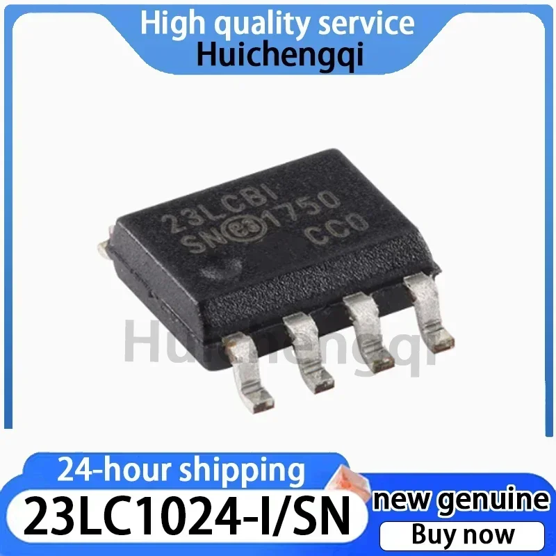 1PCS Genuine 23LC1024-I/SN SOP-8 2.5-5.5V 1Mb SPI Serial SRAM Chip